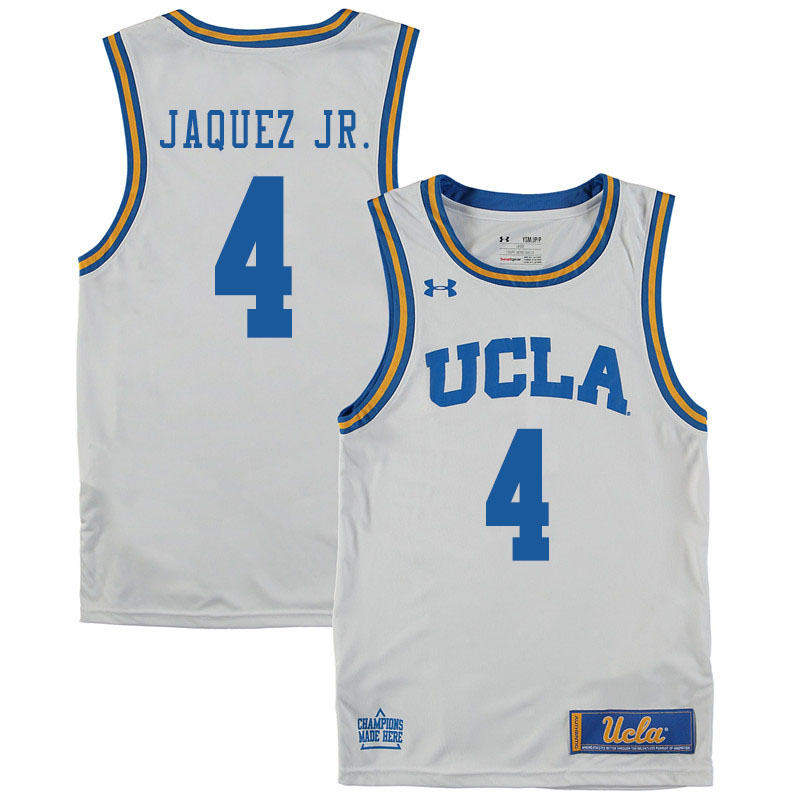 Men #4 Jaime Jaquez Jr. UCLA Bruins College Basketball Jerseys Sale-White - Click Image to Close